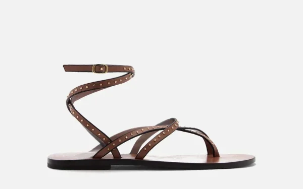 Studded Leather Sandals