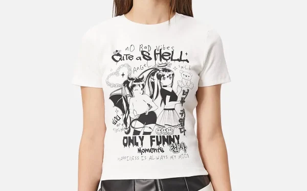 Anime T-Shirt Printed Short Sleeve