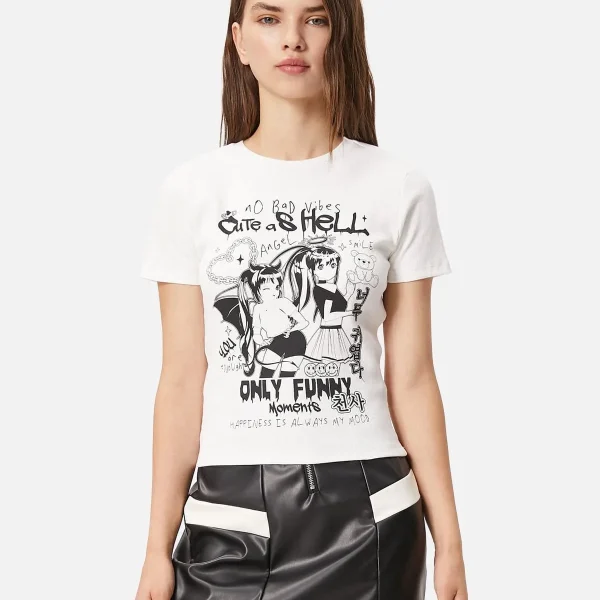 Anime T-Shirt Printed Short Sleeve