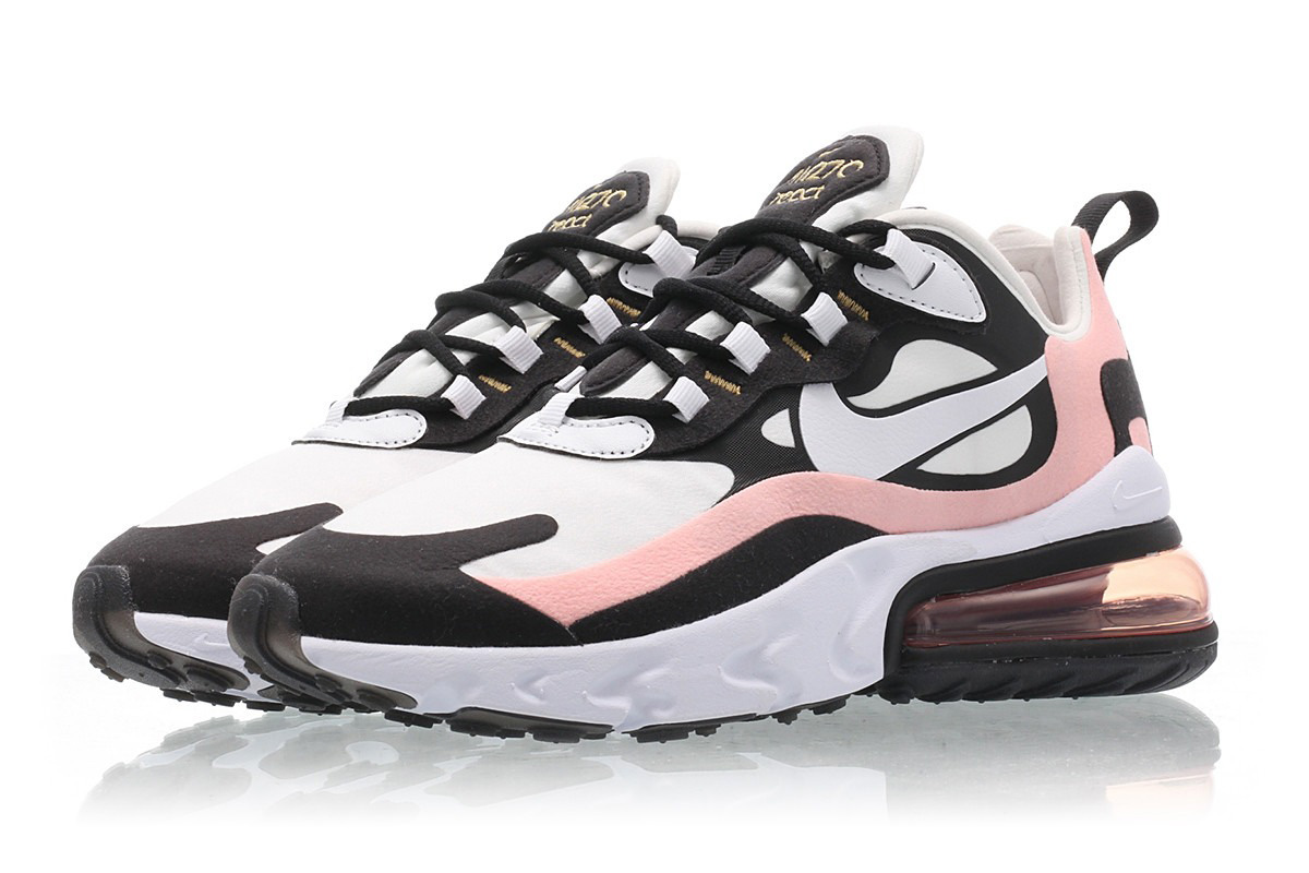Wmns Nike Air Max 270 React 'Coral Black' - Image 3