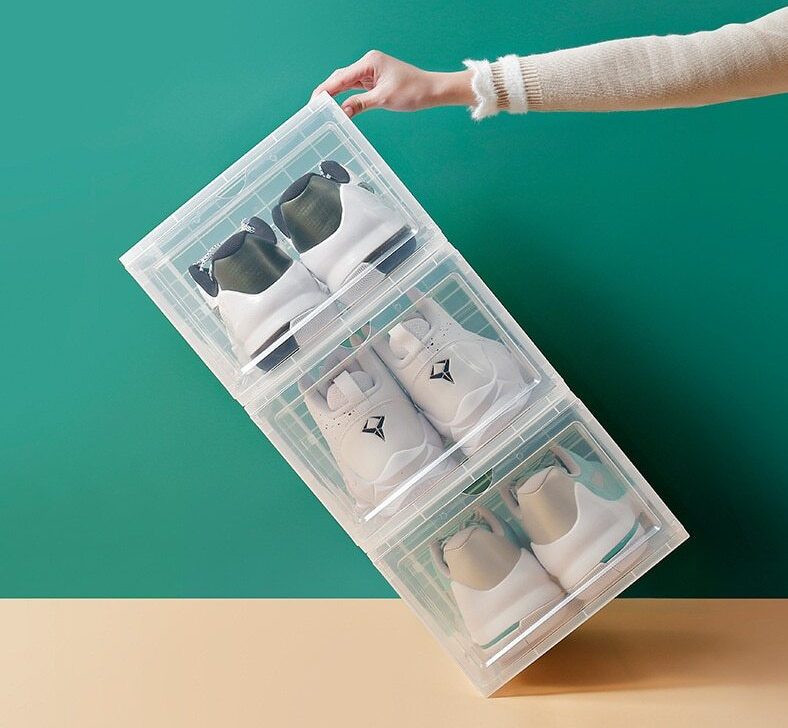 Shoe Box Organizer With Drawer - Image 2