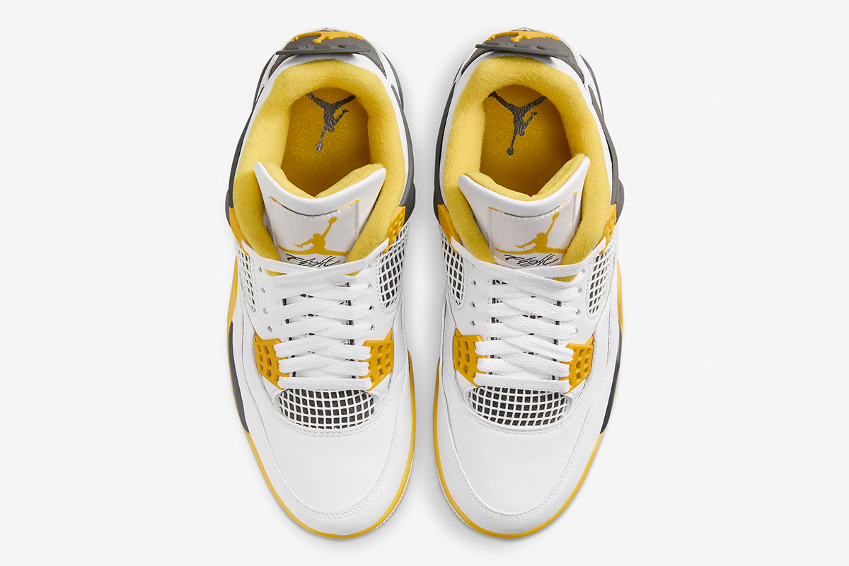 Wmns Air Jordan 4 Retro 'Vivid Sulfur' - Image 4