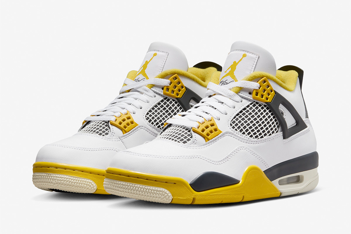 Wmns Air Jordan 4 Retro 'Vivid Sulfur' - Image 3