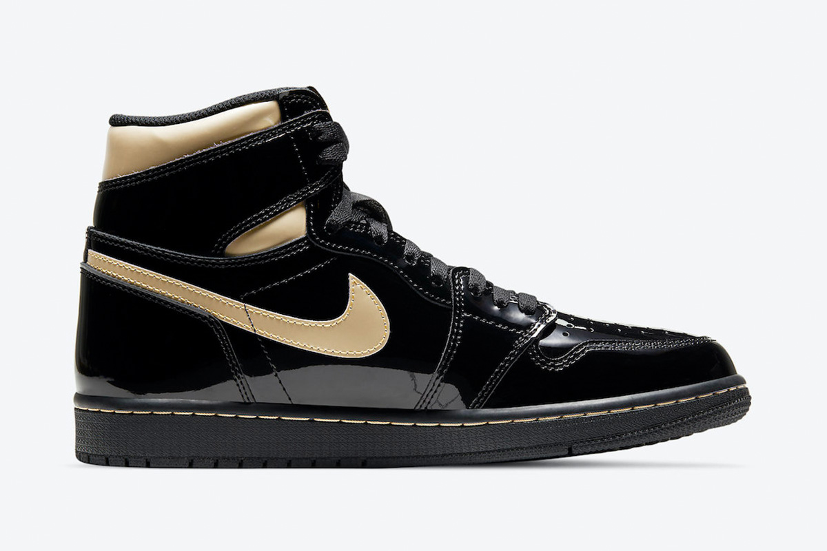 Air Jordan 1 Retro High OG 'Black Metallic Gold' - Image 2