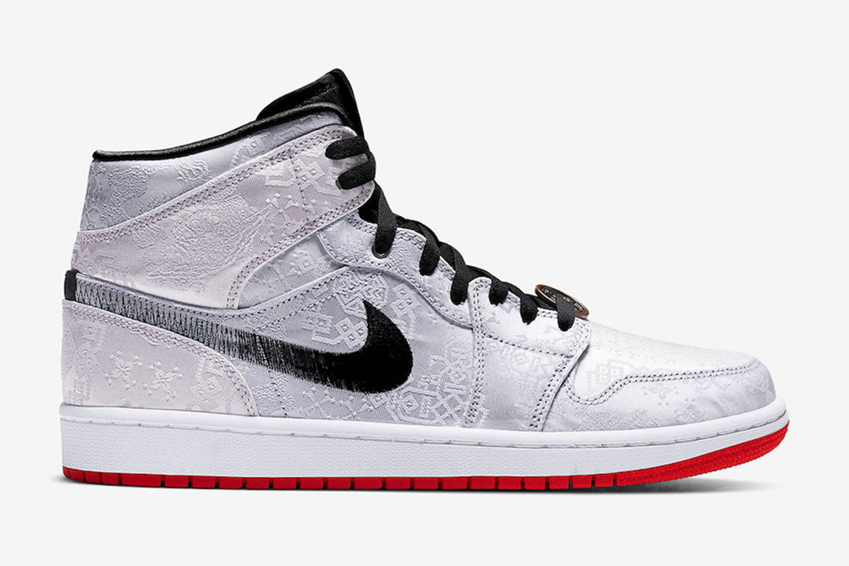 CLOT x Air Jordan 1 Mid 'Fearless' - Image 2