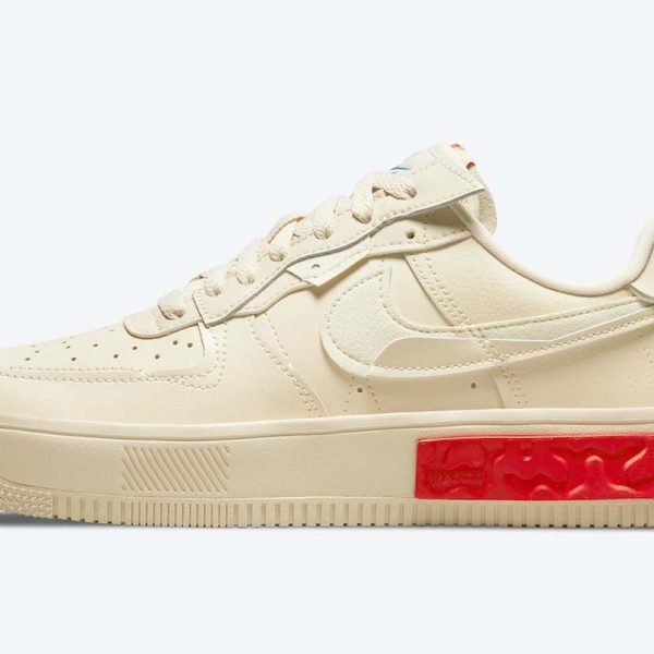 Wmns Nike Air Force 1 Fontanka 'Pearl White University Red'