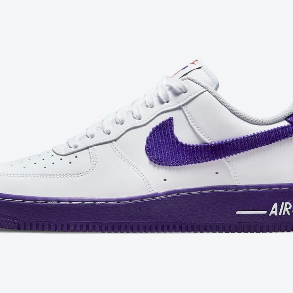 Nike Air Force 1 '07 LV8 EMB 'White Court Purple'