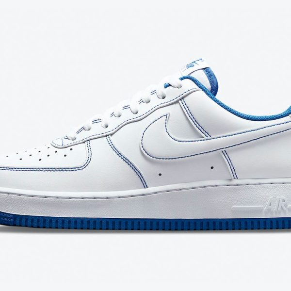 Nike Air Force 1 '07 'Contrast Stitch - White Game Royal'