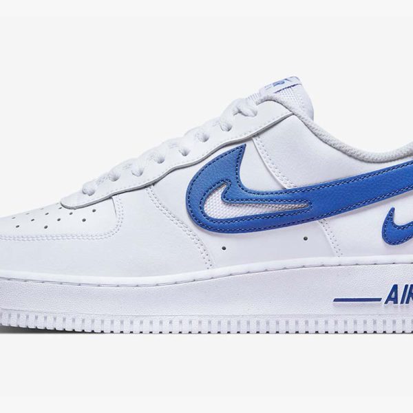 Nike Air Force 1 '07 'Cut Out Swoosh - Game Royal'