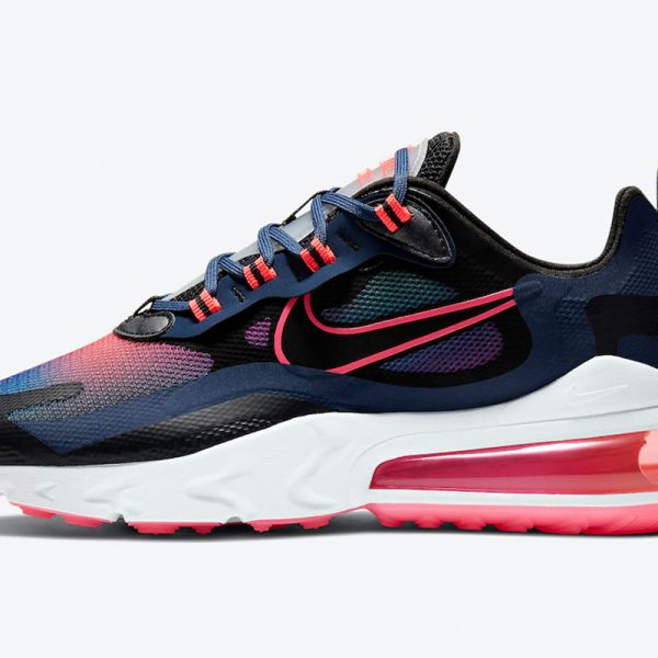 Wmns Nike Air Max 270 React SE 'Midnight Navy Crimson'