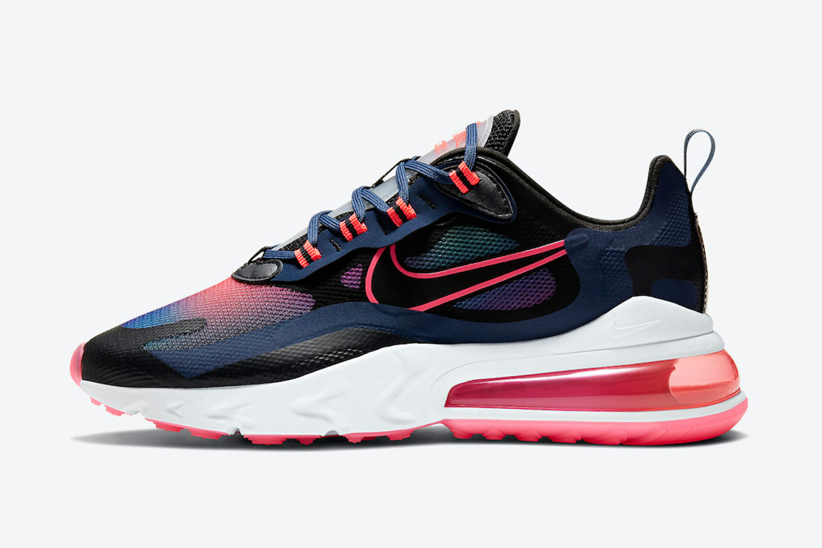 Wmns Nike Air Max 270 React SE 'Midnight Navy Crimson'