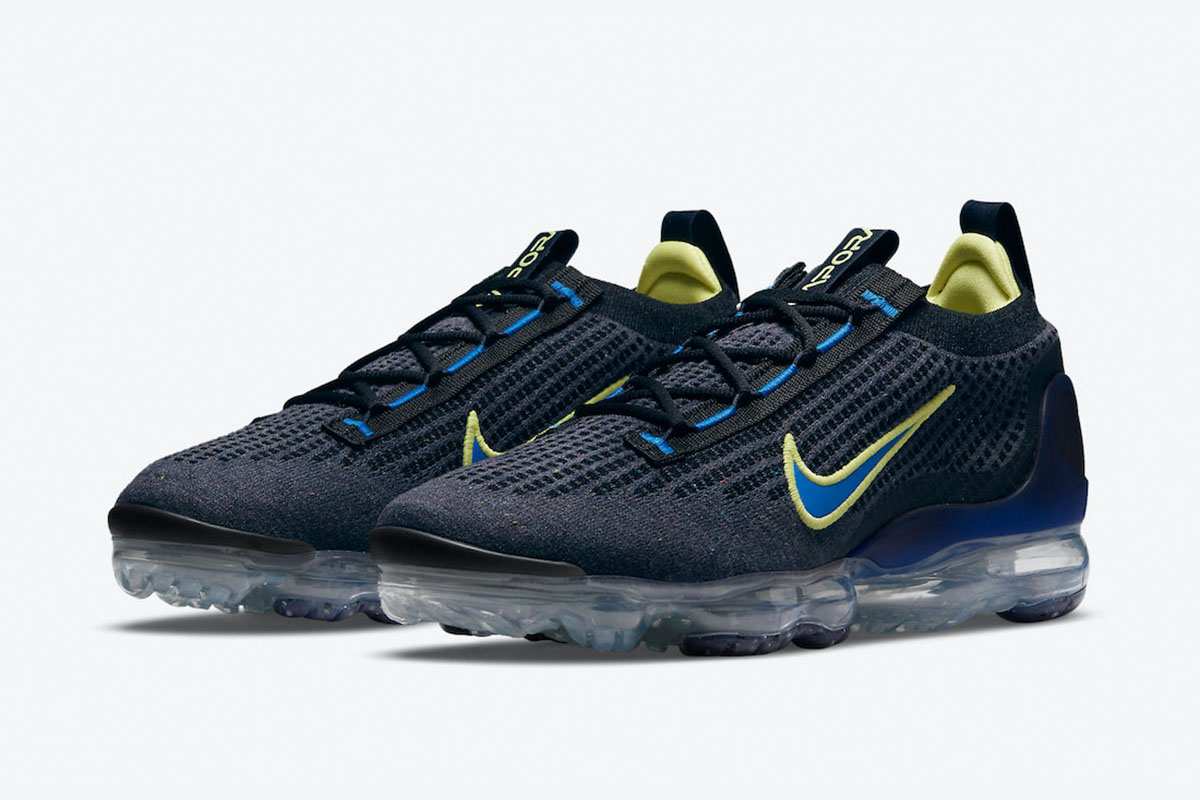 Nike Air Vapormax 2021 Flyknit 'Obsidian Light Lemon Twist' - Image 2