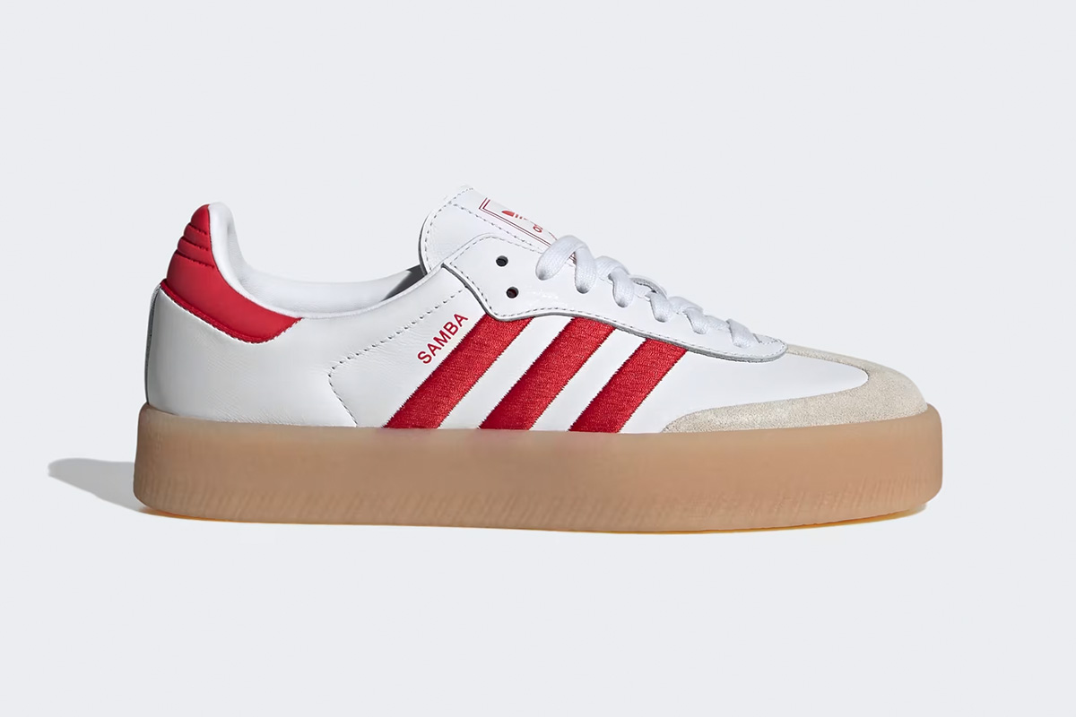 Wmns Adidas Sambae 'White Scarlet Gum' - Image 2
