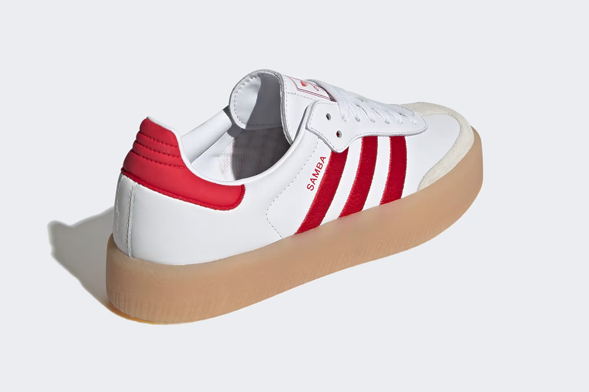 Wmns Adidas Sambae 'White Scarlet Gum' - Image 3