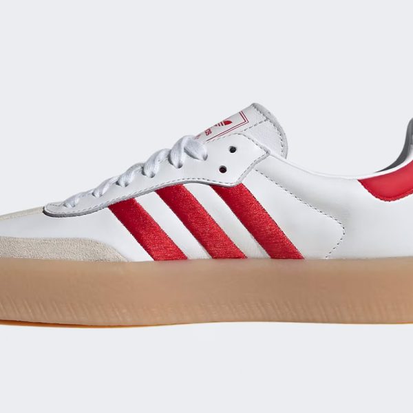 Wmns Adidas Sambae 'White Scarlet Gum'