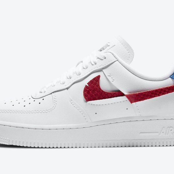 Wmns Nike Air Force 1 LXX 'Snakeskin - University Red Royal'