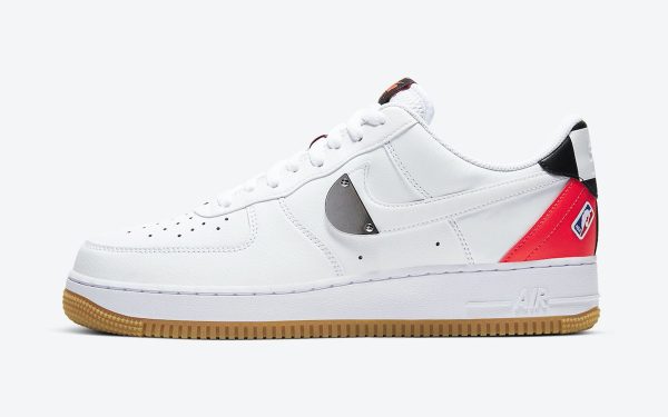 NBA x Nike Air Force 1 '07 LV8 'White Bright Crimson'