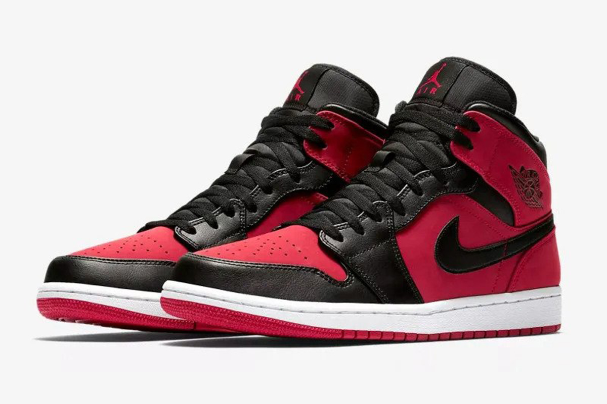 Air Jordan 1 Retro Mid GS 'Gym Red' - Image 3