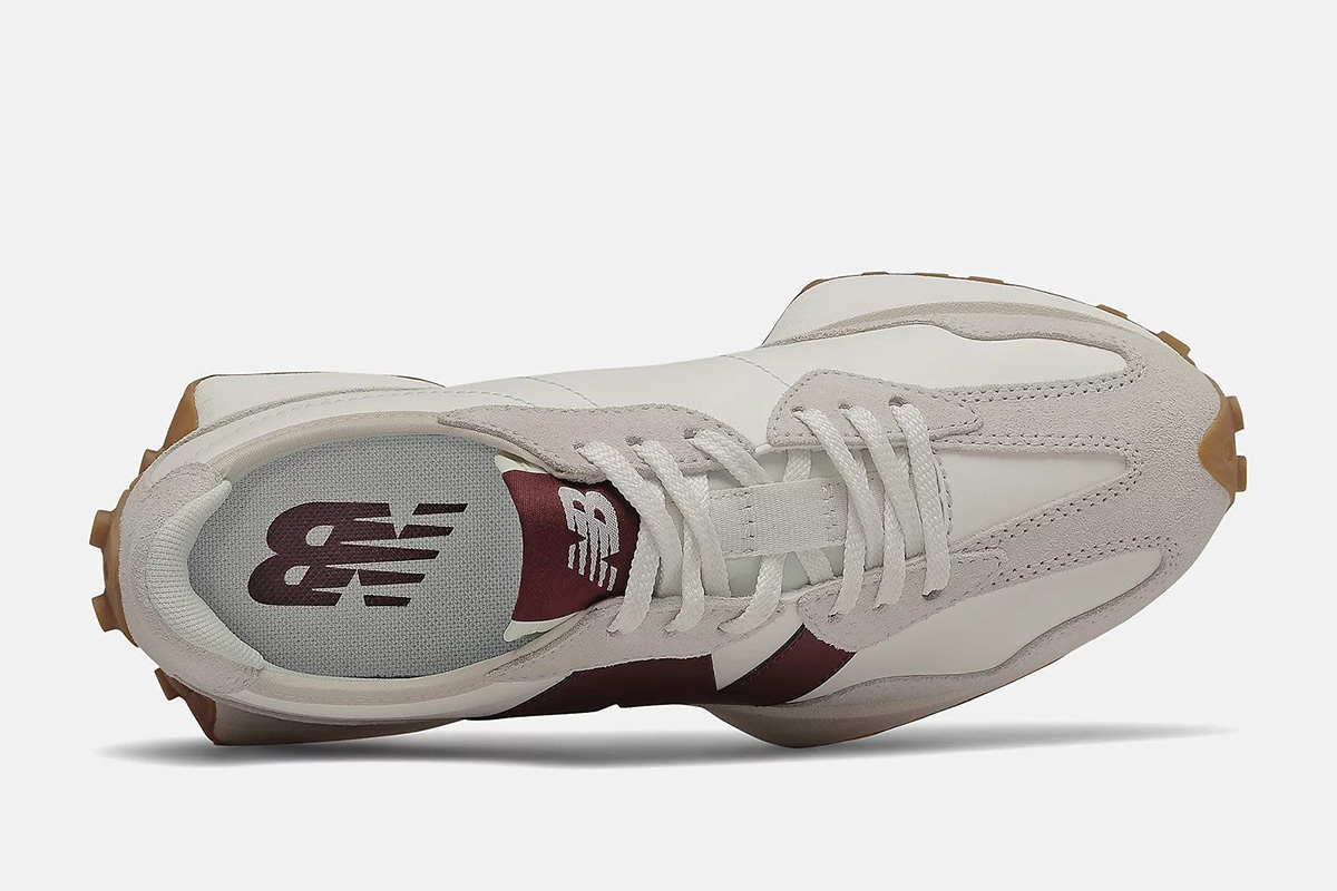 Wmns New Balance 327 'White Dark Red' - Image 4